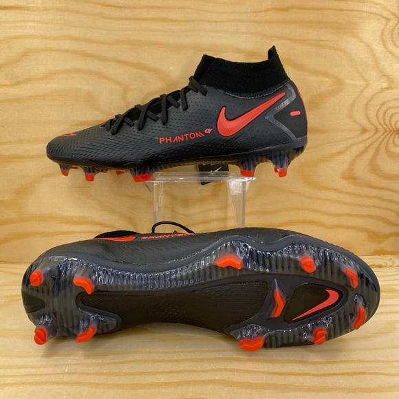 Nike Phantom GT Elite DF FG Blk Red Soccer Cleats - Picture 7 of 11